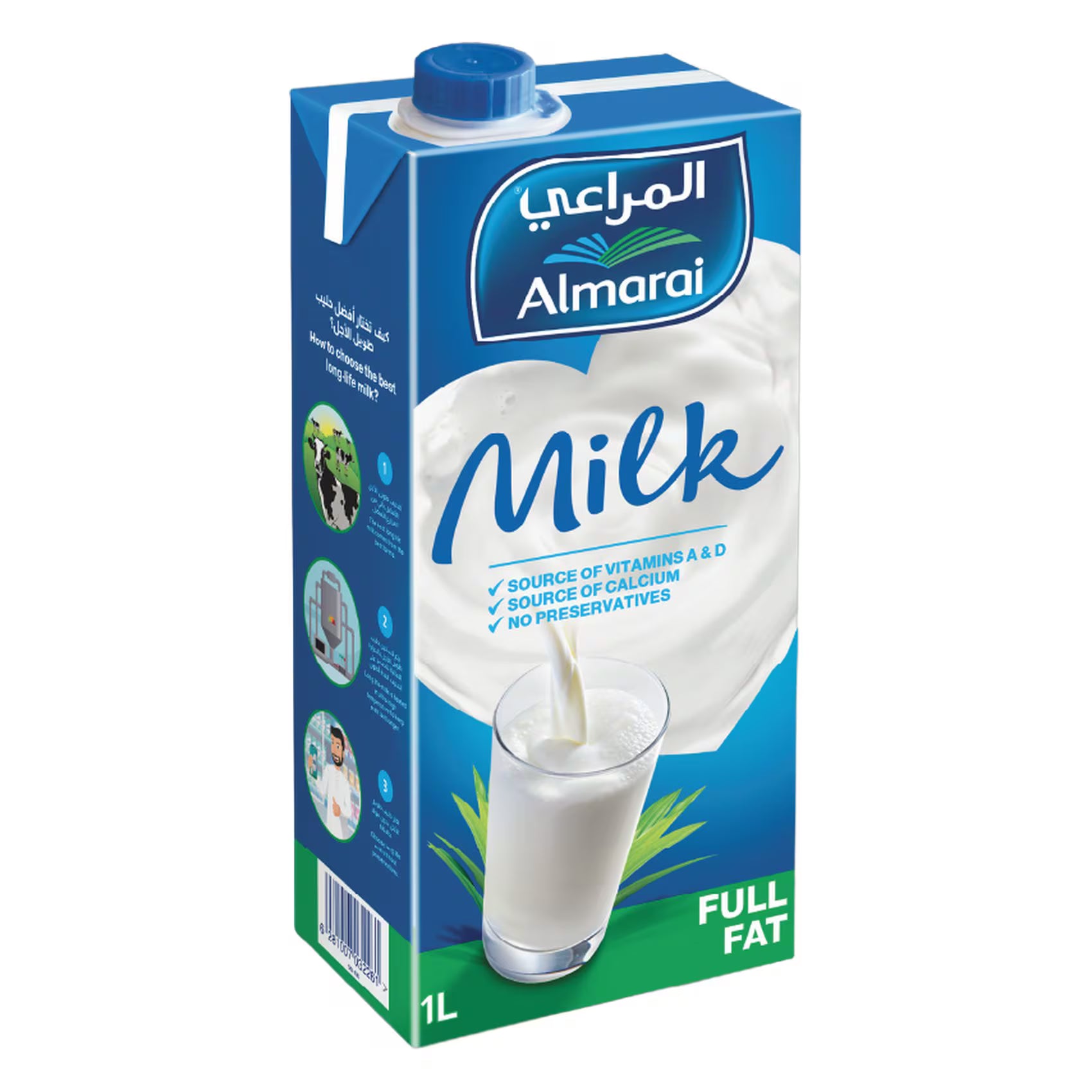 AL MUDHISH UHT FULL FAT CREAM MILK 1LTR