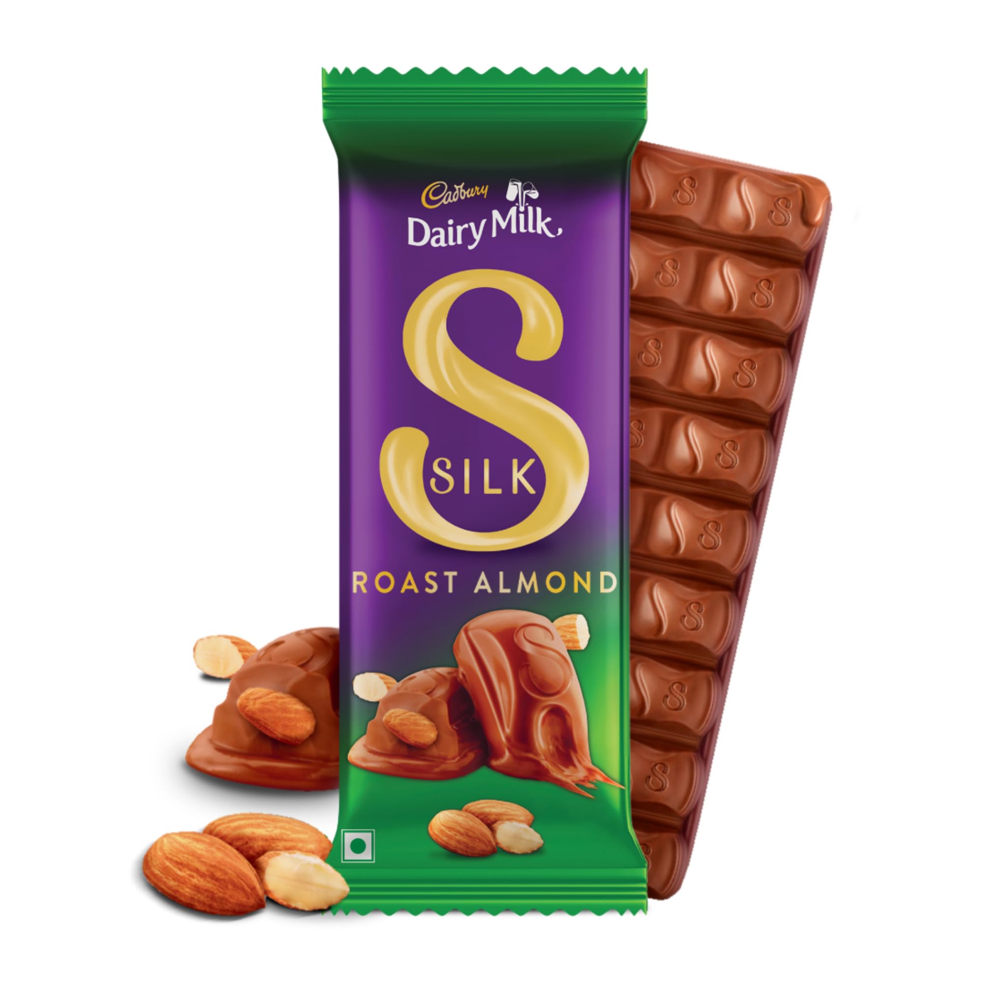 CADBURY DAIRY MILK ROSTED ALMOND SLIK CHOCOLATE 134G