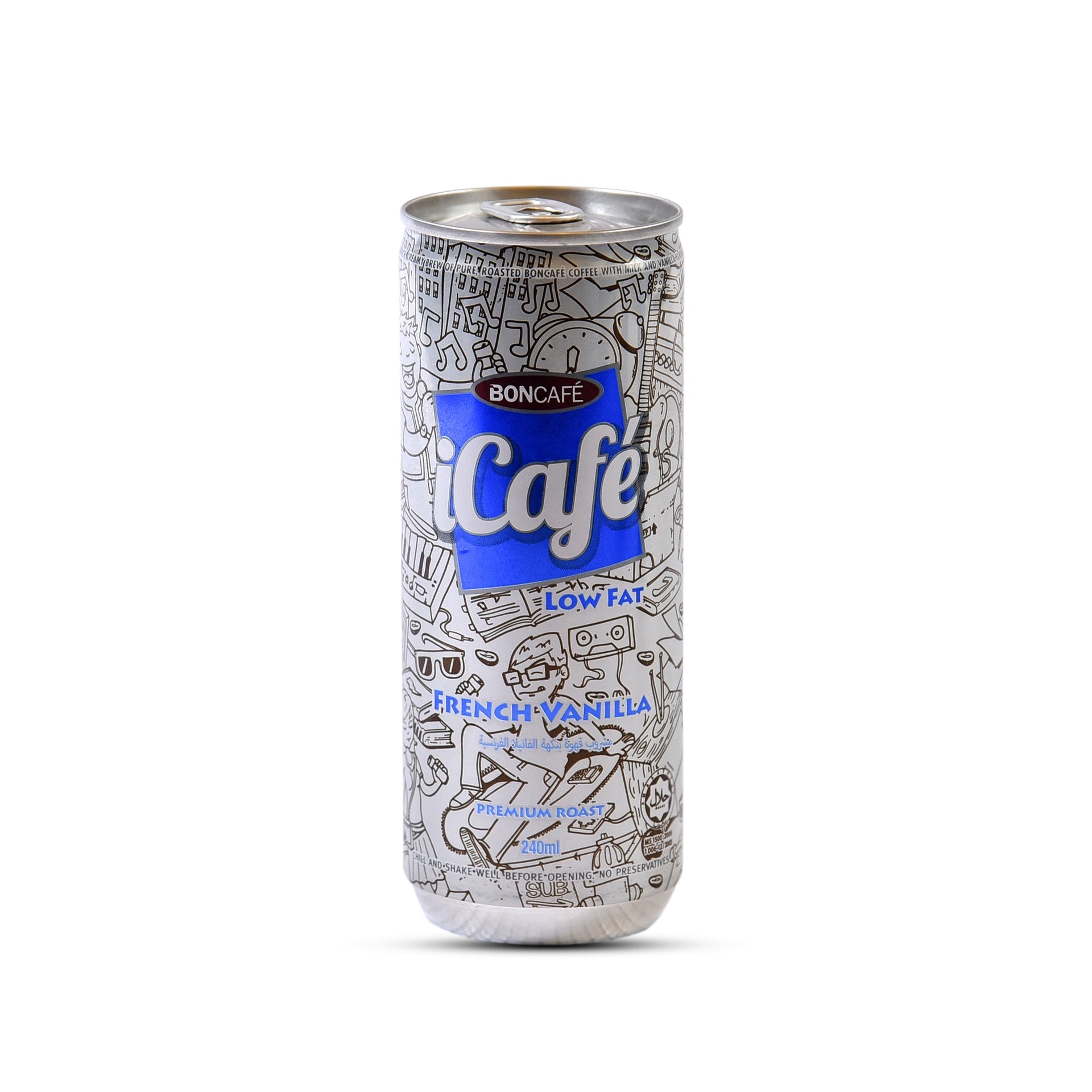 BONCAFE ICAFE FRENCH VANILLA CAN 240ML