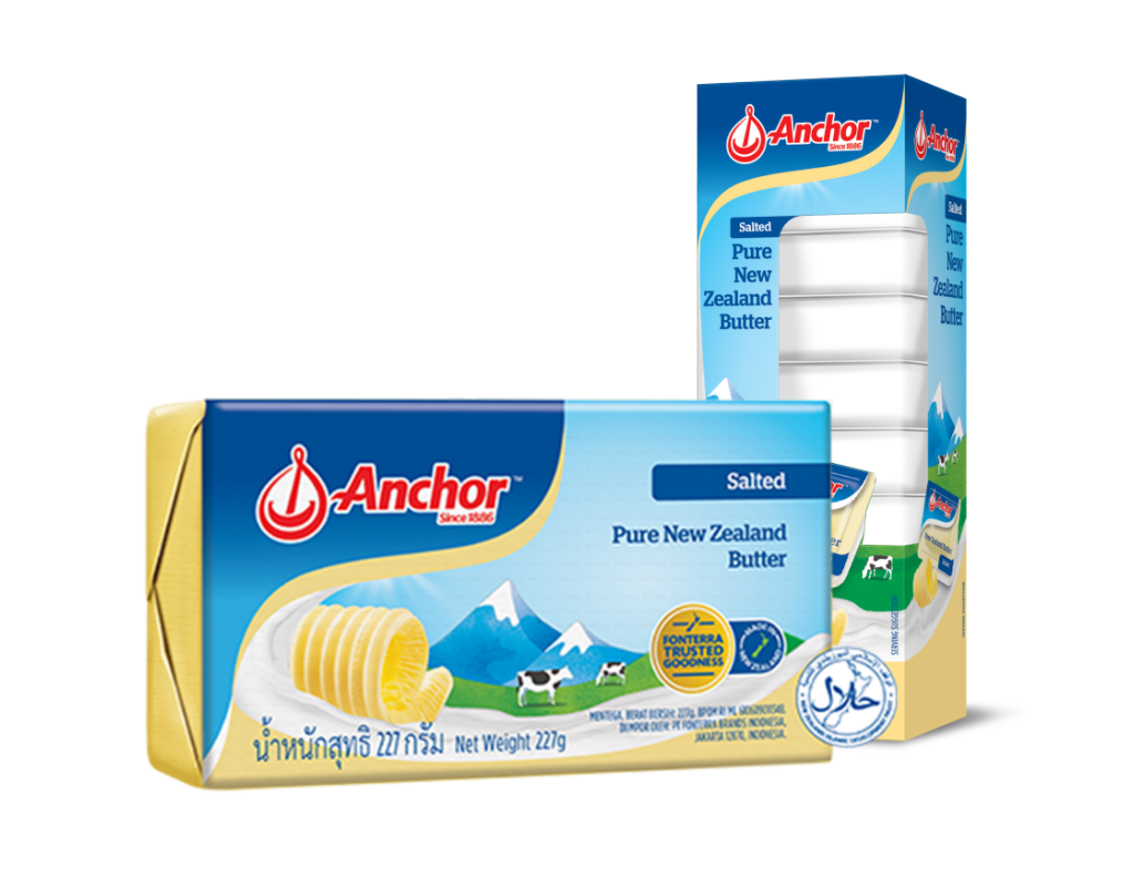 ANCHOR BUTTER SALTED 227 GM BLOCKS