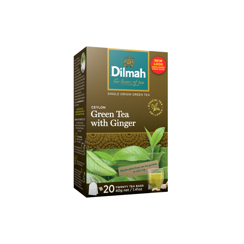 DILMAH TBAG 020/2.0G CEYLON GREEN TEA WITH GINGER