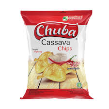 CHUBA CASSAVA CHIPS PACKET CHILI 60G