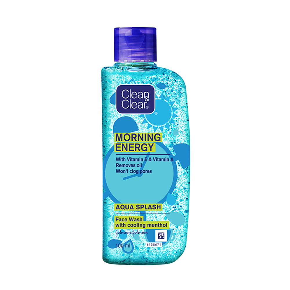 CLEAN&CLEAR MORNING ENERGY AQUA SPLASH FACE WASH 100ML